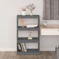 vidaXL Estantería/divisor de espacios madera pino gris 60x30x103,5cm vidaXL Estantería/divisor de espacios madera pino gris 60x30x103,5cm