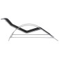 vidaXL Tumbona textilene y aluminio negro vidaXL Tumbona textilene y aluminio negro