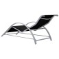 vidaXL Tumbona textilene y aluminio negro vidaXL Tumbona textilene y aluminio negro