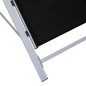 vidaXL Tumbona textilene y aluminio negro vidaXL Tumbona textilene y aluminio negro
