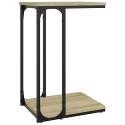 vidaXL Mesa auxiliar madera contrachapada roble Sonoma 40x30x60 cm
