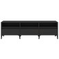 vidaXL Mueble de TV madera contrachapada negro 150x30x44,5 cm vidaXL Mueble de TV madera contrachapada negro 150x30x44,5 cm