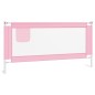 vidaXL Barandilla de seguridad cama de niño rosa tela 180x25 cm vidaXL Barandilla de seguridad cama de niño rosa tela 180x25 cm