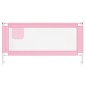 vidaXL Barandilla de seguridad cama de niño rosa tela 180x25 cm vidaXL Barandilla de seguridad cama de niño rosa tela 180x25 cm