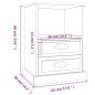 vidaXL Mesitas de noche 2 unidades color roble Sonoma 43x36x60 cm