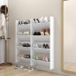 vidaXL Zapateros de pared 4 uds madera contrachapada blanco 60x18x60cm vidaXL Zapateros de pared 4 uds madera contrachapada blanco 60x18x60cm
