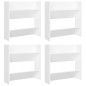 vidaXL Zapateros de pared 4 uds madera contrachapada blanco 60x18x60cm vidaXL Zapateros de pared 4 uds madera contrachapada blanco 60x18x60cm