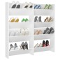 vidaXL Zapateros de pared 4 uds madera contrachapada blanco 60x18x60cm vidaXL Zapateros de pared 4 uds madera contrachapada blanco 60x18x60cm