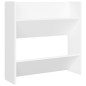 vidaXL Zapateros de pared 4 uds madera contrachapada blanco 60x18x60cm vidaXL Zapateros de pared 4 uds madera contrachapada blanco 60x18x60cm
