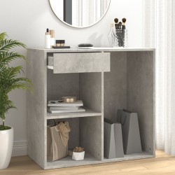 vidaXL Armario de maquillaje madera gris hormigón 80x40x75cm