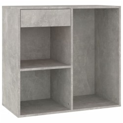 vidaXL Armario de maquillaje madera gris hormigón 80x40x75cm