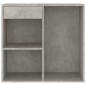 vidaXL Armario de maquillaje madera gris hormigón 80x40x75cm vidaXL Armario de maquillaje madera gris hormigón 80x40x75cm