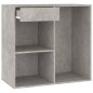 vidaXL Armario de maquillaje madera gris hormigón 80x40x75cm vidaXL Armario de maquillaje madera gris hormigón 80x40x75cm