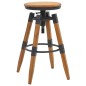 vidaXL Taburetes de cocina 2 unidades madera maciza de abeto vidaXL Taburetes de cocina 2 unidades madera maciza de abeto