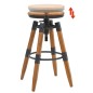 vidaXL Taburetes de cocina 2 unidades madera maciza de abeto vidaXL Taburetes de cocina 2 unidades madera maciza de abeto