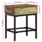 vidaXL Mesa auxiliar madera maciza reciclada 40x30x51 cm vidaXL Mesa auxiliar madera maciza reciclada 40x30x51 cm