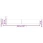 vidaXL Toldo lateral retráctil marrón 140x1000 cm