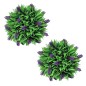 Juego de 2 bolas de boj artificial con lavanda 28 cm Juego de 2 bolas de boj artificial con lavanda 28 cm