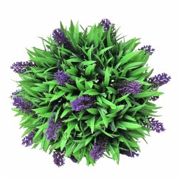 Juego de 2 bolas de boj artificial con lavanda 28 cm