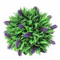 Juego de 2 bolas de boj artificial con lavanda 28 cm Juego de 2 bolas de boj artificial con lavanda 28 cm