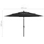 vidaXL Sombrilla de 3 niveles con poste de aluminio negra 3,5 m vidaXL Sombrilla de 3 niveles con poste de aluminio negra 3,5 m