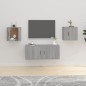 vidaXL Muebles para TV de pared 2 uds gris Sonoma 40x34,5x40 cm vidaXL Muebles para TV de pared 2 uds gris Sonoma 40x34,5x40 cm