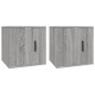 vidaXL Muebles para TV de pared 2 uds gris Sonoma 40x34,5x40 cm vidaXL Muebles para TV de pared 2 uds gris Sonoma 40x34,5x40 cm