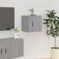 vidaXL Muebles para TV de pared 2 uds gris Sonoma 40x34,5x40 cm vidaXL Muebles para TV de pared 2 uds gris Sonoma 40x34,5x40 cm