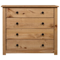 vidaXL Armario auxiliar de madera de pino estilo Panamá 80x40x73 cm
