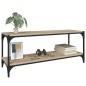 vidaXL Mueble para TV contrachapada y acero roble Sonoma 100x33x41 cm vidaXL Mueble para TV contrachapada y acero roble Sonoma 100x33x41 cm