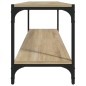 vidaXL Mueble para TV contrachapada y acero roble Sonoma 100x33x41 cm vidaXL Mueble para TV contrachapada y acero roble Sonoma 100x33x41 cm