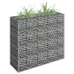 vidaXL Arriate de gaviones de acero galvanizado 90x30x90 cm