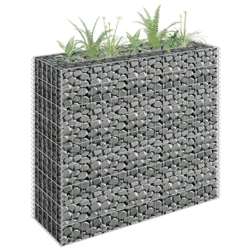 vidaXL Arriate de gaviones de acero galvanizado 90x30x90 cm vidaXL Arriate de gaviones de acero galvanizado 90x30x90 cm