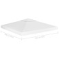 vidaXL Toldo de cenador 2 niveles 310 g/m² 3x3 m blanco vidaXL Toldo de cenador 2 niveles 310 g/m² 3x3 m blanco