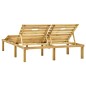 vidaXL Tumbona doble de madera de pino impregnada verde vidaXL Tumbona doble de madera de pino impregnada verde