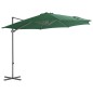 vidaXL Sombrilla voladiza con poste de acero verde 300 cm vidaXL Sombrilla voladiza con poste de acero verde 300 cm