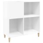 vidaXL Mueble discos madera contrachapada blanco brillo 84,5x38x89 cm vidaXL Mueble discos madera contrachapada blanco brillo 84,5x38x89 cm