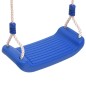 vidaXL Columpios con cuerdas 2 unidades polietileno azul 37x15 cm vidaXL Columpios con cuerdas 2 unidades polietileno azul 37x15 cm