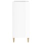 vidaXL Mueble discos madera contrachapada blanco brillo 84,5x38x89 cm vidaXL Mueble discos madera contrachapada blanco brillo 84,5x38x89 cm