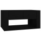 vidaXL Mesa de centro madera contrachapada negro 80x50x40 cm vidaXL Mesa de centro madera contrachapada negro 80x50x40 cm