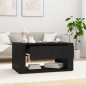 vidaXL Mesa de centro madera contrachapada negro 80x50x40 cm vidaXL Mesa de centro madera contrachapada negro 80x50x40 cm