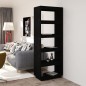 vidaXL Estantería/divisor de espacios madera pino negro 60x35x167 cm vidaXL Estantería/divisor de espacios madera pino negro 60x35x167 cm