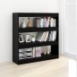 vidaXL Estantería de libros/divisor de espacios negro 100x30x103 cm vidaXL Estantería de libros/divisor de espacios negro 100x30x103 cm