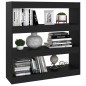 vidaXL Estantería de libros/divisor de espacios negro 100x30x103 cm vidaXL Estantería de libros/divisor de espacios negro 100x30x103 cm