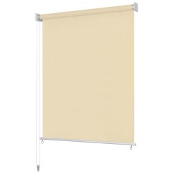 vidaXL Persiana enrollable de exterior 160x230 cm crema