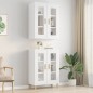 vidaXL Armario de pared colgante blanco brillante 69,5x34x90 cm vidaXL Armario de pared colgante blanco brillante 69,5x34x90 cm