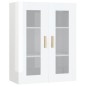 vidaXL Armario de pared colgante blanco brillante 69,5x34x90 cm vidaXL Armario de pared colgante blanco brillante 69,5x34x90 cm