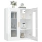 vidaXL Armario de pared colgante blanco brillante 69,5x34x90 cm vidaXL Armario de pared colgante blanco brillante 69,5x34x90 cm