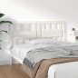 vidaXL Cabecero de cama madera maciza de pino blanco 145,5x4x100 cm vidaXL Cabecero de cama madera maciza de pino blanco 145,5x4x100 cm
