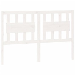 vidaXL Cabecero de cama madera maciza de pino blanco 145,5x4x100 cm
